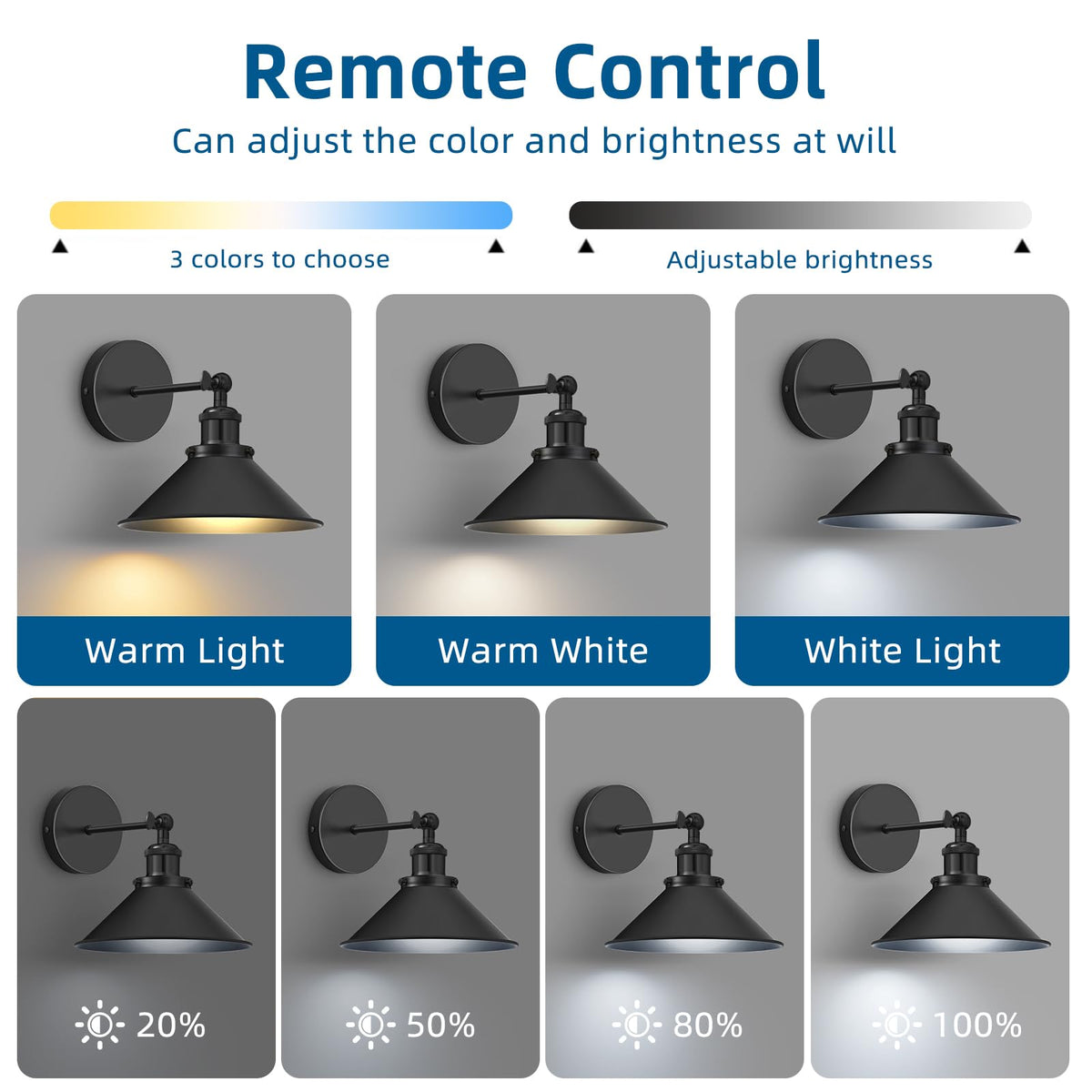 Libonfu dimmable wall light with 3 color temps for mood perfect evenings.