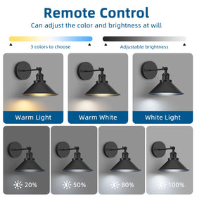 Libonfu dimmable wall light with 3 color temps for mood perfect evenings.