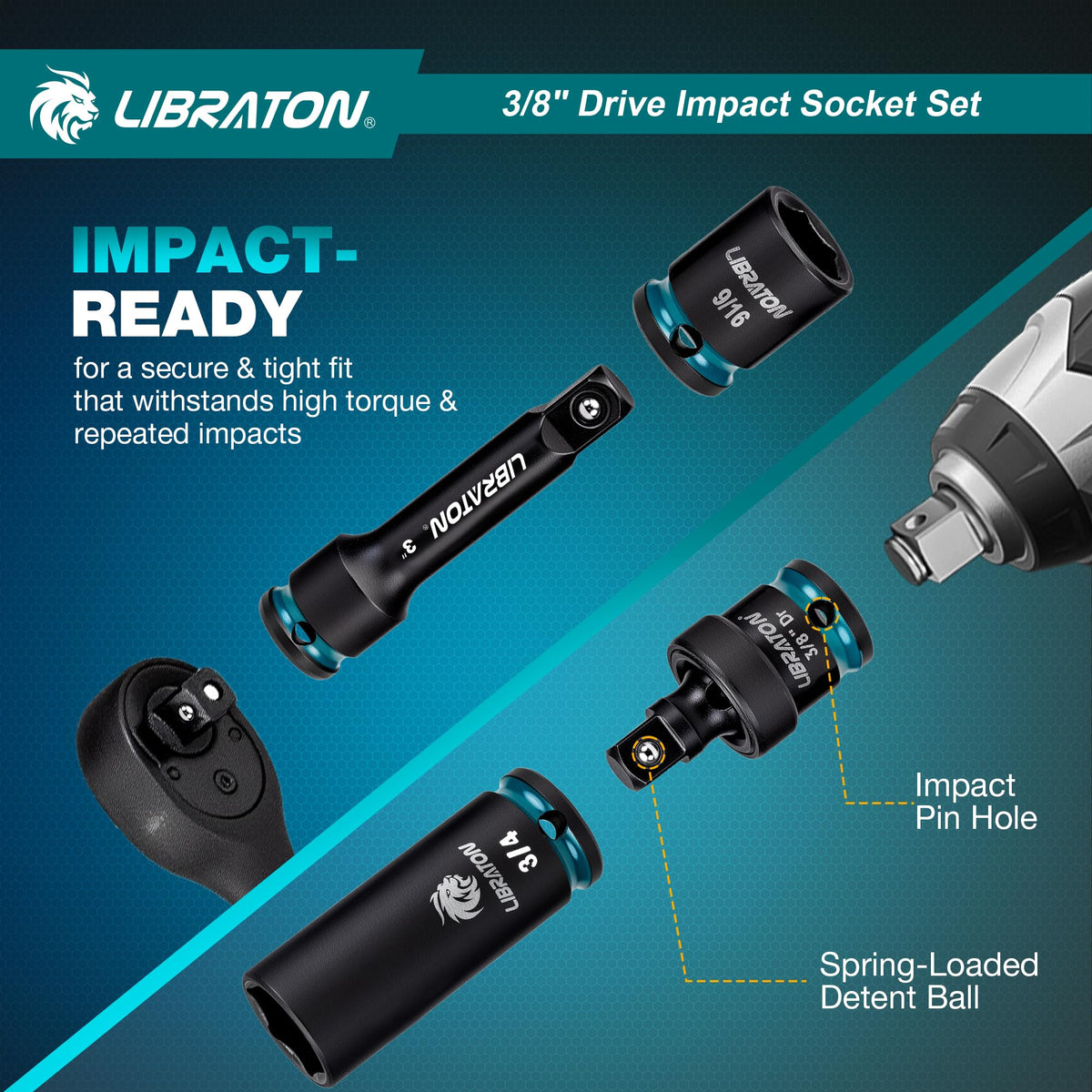 LIBRATON 72T ratchet handle for smooth, reliable turning.