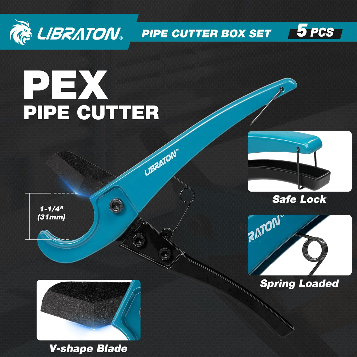 LIBRATON all-in-one tube cutters case keeps tools organized.