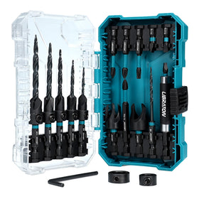 LIBRATON countersink drill bit set 19 pieces for precise countersinking during assembly.