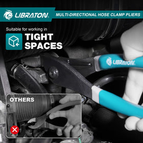 LIBRATON hose clamp pliers durable carbon steel construction for lasting performance