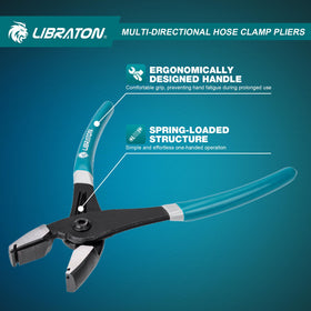 LIBRATON hose clamp pliers ergonomic handle for reduced fatigue during long jobs