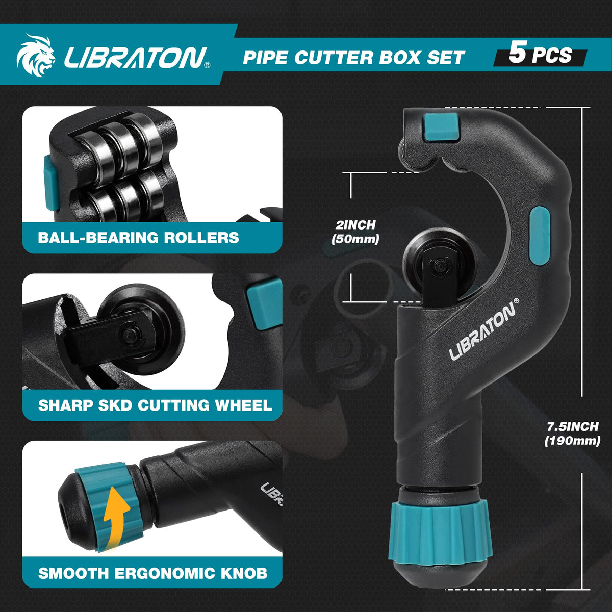 LIBRATON mini copper tube cutter delivers precise cuts in tight spaces.