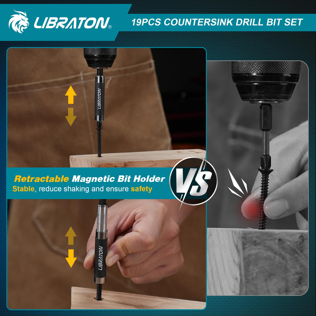 LIBRATON nitrided HSS countersink bit extends tool life.