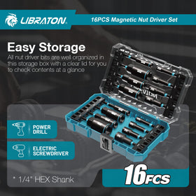 LIBRATON organized toolbox lid visible for easy tool selection