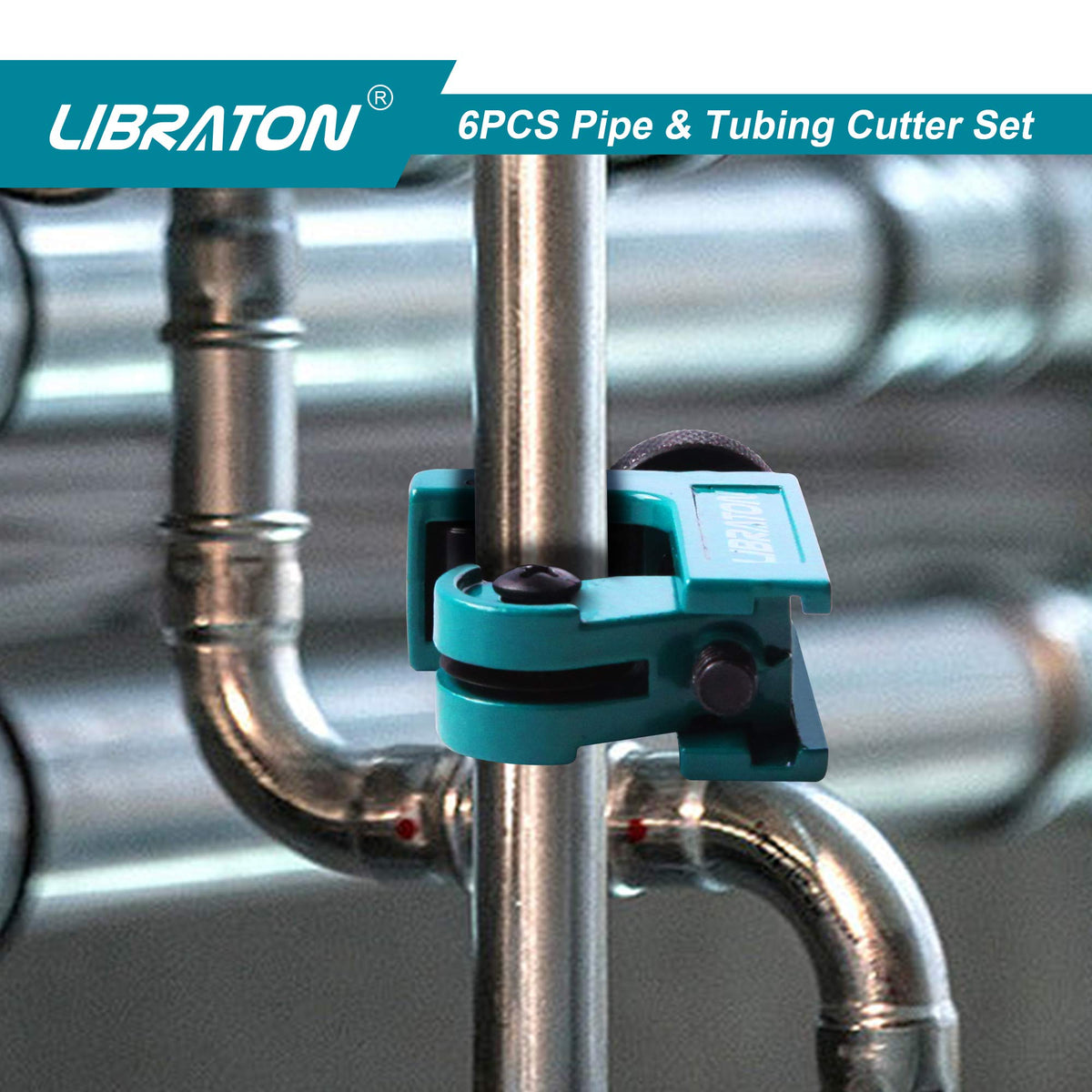 Libraton Pex Cutter compact tool fits in a toolbox for on-demand cuts