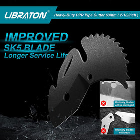 LIBRATON cutter cutting PVC pipe smoothly for quick, clean results