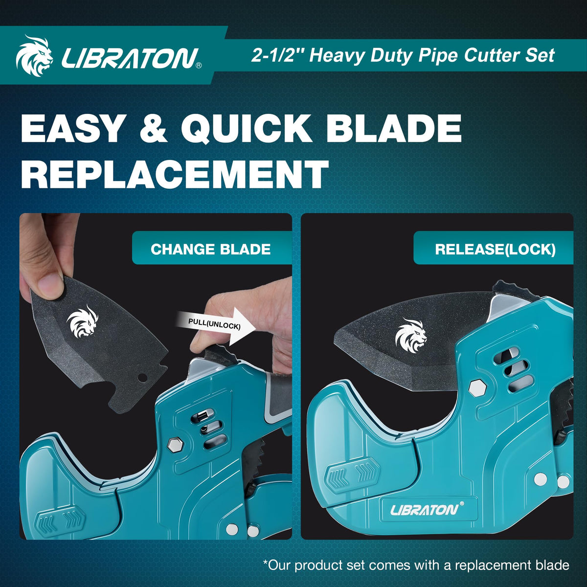 LIBRATON replacement blade extends service life and reduces downtime.