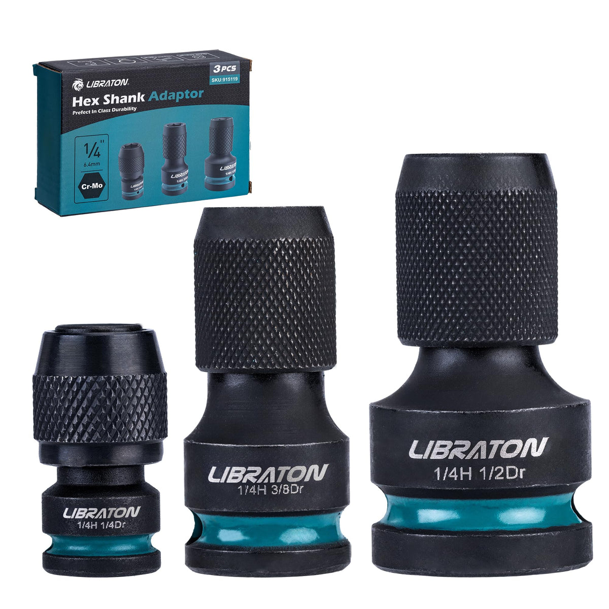 LIBRATON quick-change chuck enabling fast one-handed bit swaps