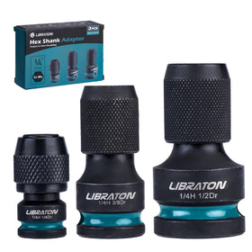 LIBRATON quick-change chuck enabling fast one-handed bit swaps