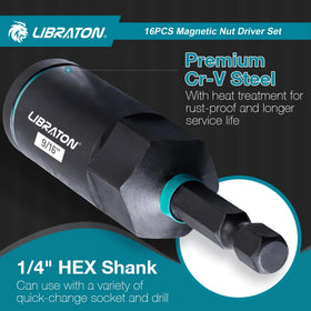 LIBRATON quick-change hex shank 1/4 inch demonstrates versatile chuck compatibility