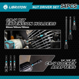LIBRATON quick-release extension 150mm extends reach into tight spaces.