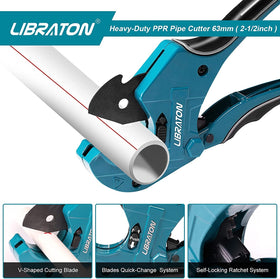 Libraton ratchet pipe cutter provides powerful grip for fast cuts