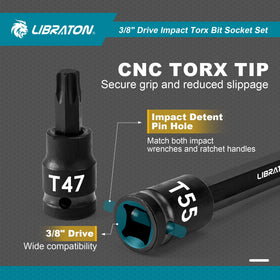 LIBRATON S2 alloy steel bits endure heavy use and impact