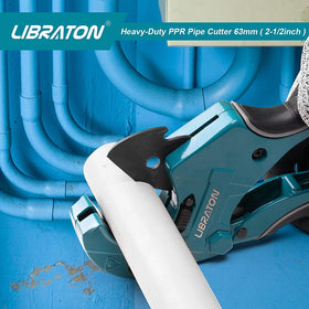 Libraton safety lock keeps cutter secured when idle