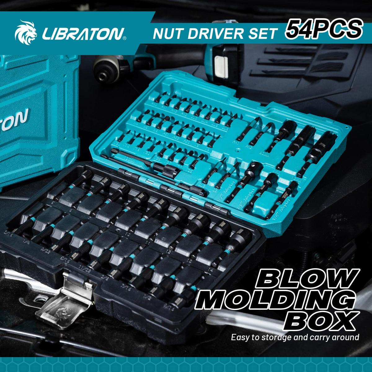 LIBRATON screwdriver bit set 24pcs 1in covers PH, SL, H bits.