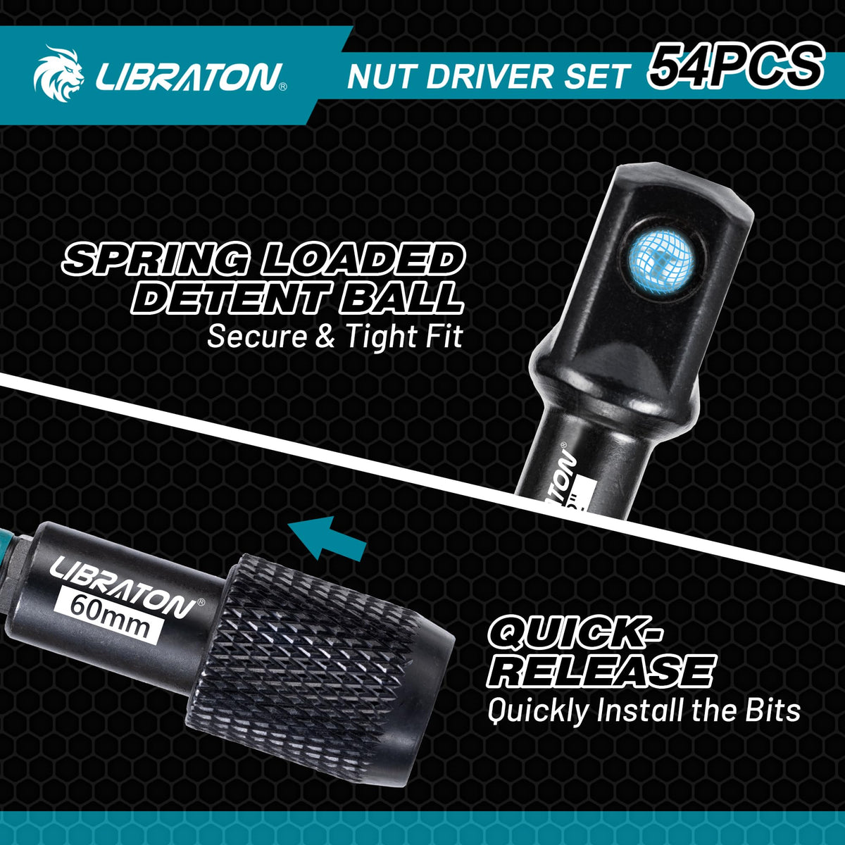 LIBRATON socket adapter 3-8 supports flexible drive configurations.