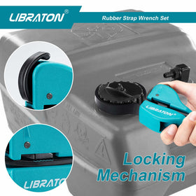 LIBRATON Rotation arrows indicate direction for tightening or loosening