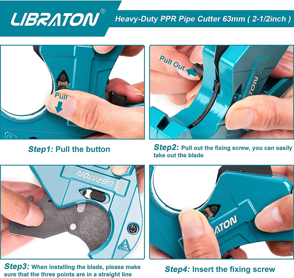 Libraton thin pipe cutting tip reduces risk of breakage