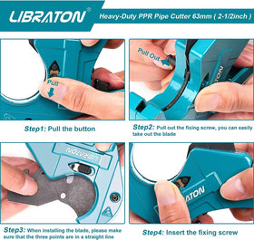 Libraton thin pipe cutting tip reduces risk of breakage
