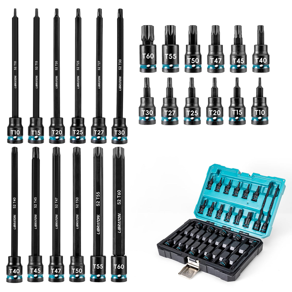 LIBRATON torx socket set 24pcs in action for professional fastening