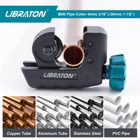 LIBRATON heavy-duty alloy body ensures durability for small-diameter pipe work.