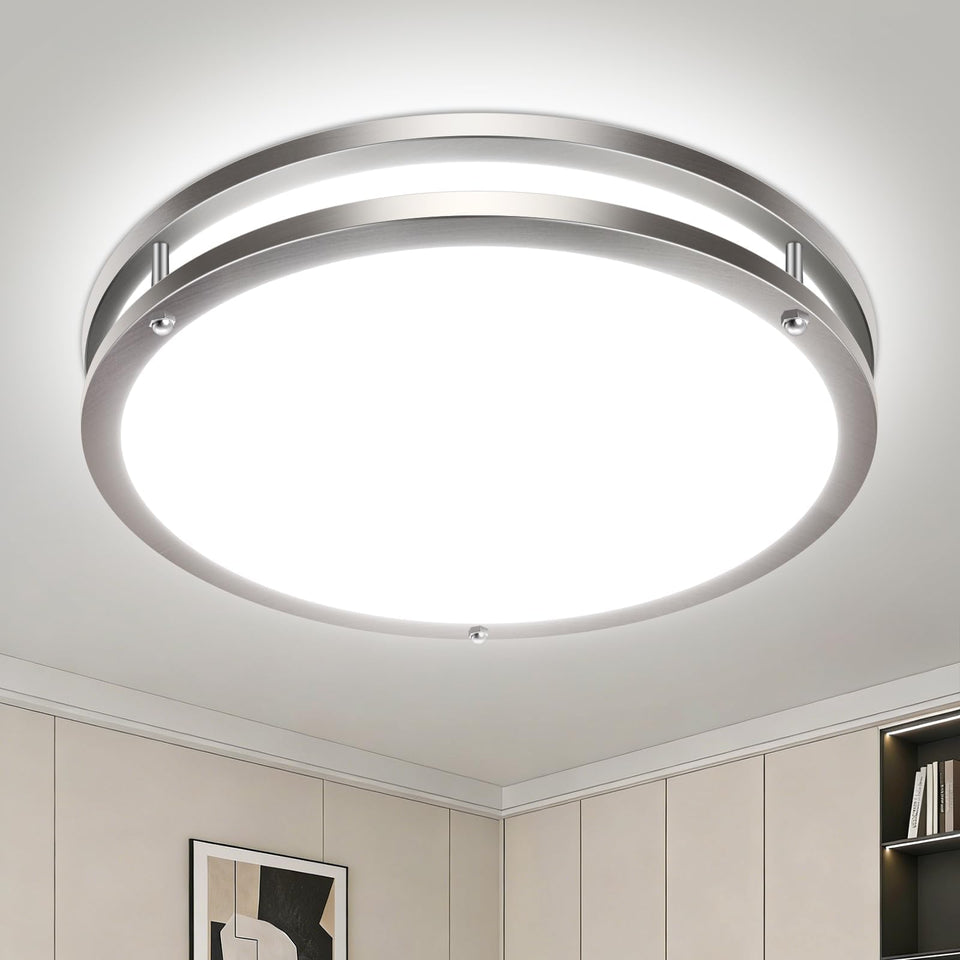 Libtit 13-inch flush-mount light front view, ideal for modern kitchens.
