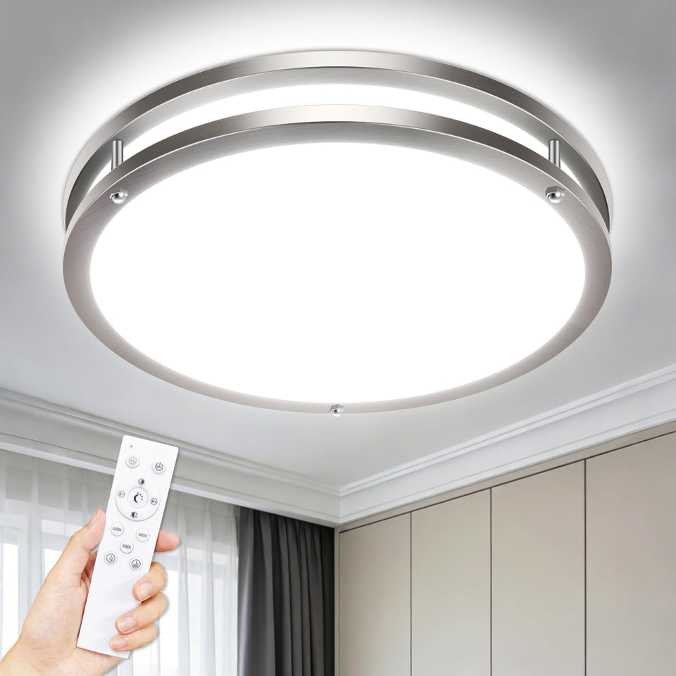 libtit 13-inch ceiling light with remote for easy brightness control