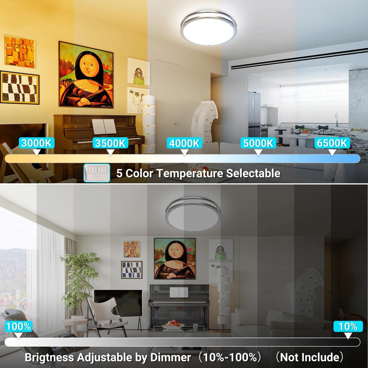 Libtit dimmable control highlights wide brightness range for mood lighting