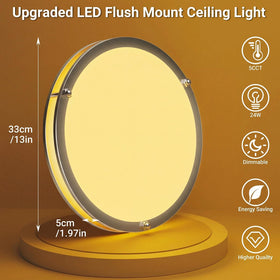 Libtit dimmed-mode flush mount light for cozy ambience and relaxed evenings