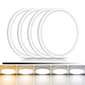 libtit 4Pack 7inch LED flush mount light package, ideal for hallways and closets