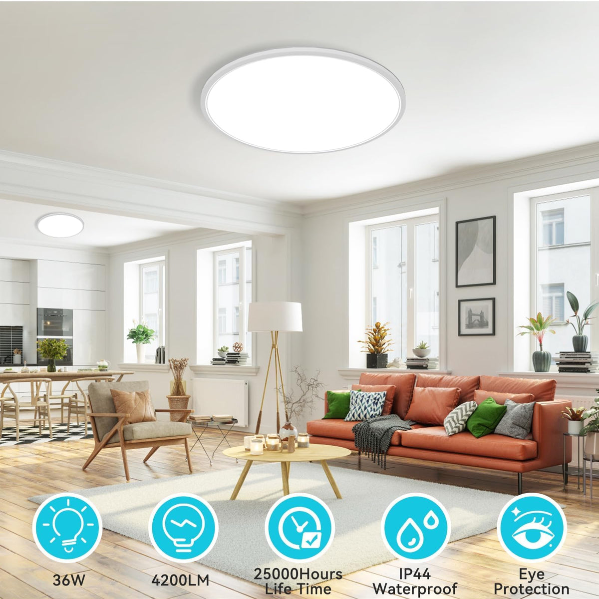 libtit flush mount installs quickly with rotating mounting plate