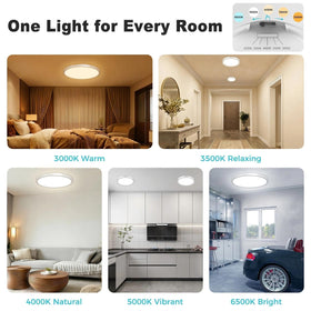 libtit dimmable 7inch LED ceiling light with smooth dimming for living spaces
