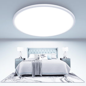 libtit large LED ceiling light with 16-5 inch diameter suits living spaces