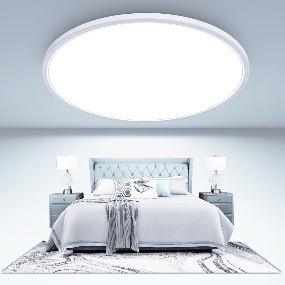 libtit large LED ceiling light with 16-5 inch diameter suits living spaces