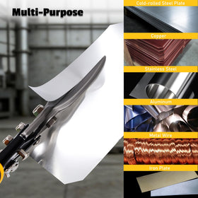 Lichamp tin snips built with durable chromium-vanadium steel for tough materials