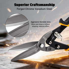 Lichamp tin snips ergonomic grip design provides non-slip handling