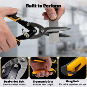 Lichamp tin snips safety lock demonstrates secure blade during transport