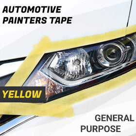 Lichamp backmasking tape yellow 36mm-55m enabling precise edge control