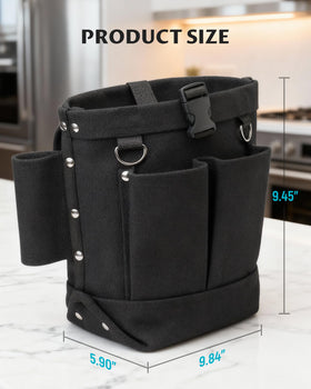 Lichamp holder side pocket detail for smaller tools and easy reach.