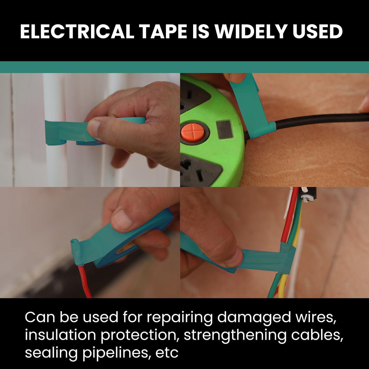 Lichamp high-temp electrical tape in workshop setting.