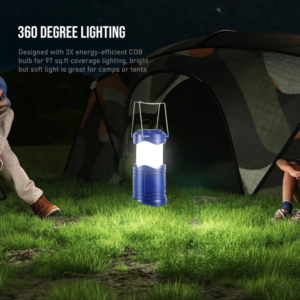 Lichamp lantern delivers 360-degree light coverage for night use