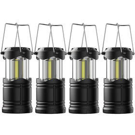 Lichamp LED camping lantern 4-pack for home outages and outdoor trips.