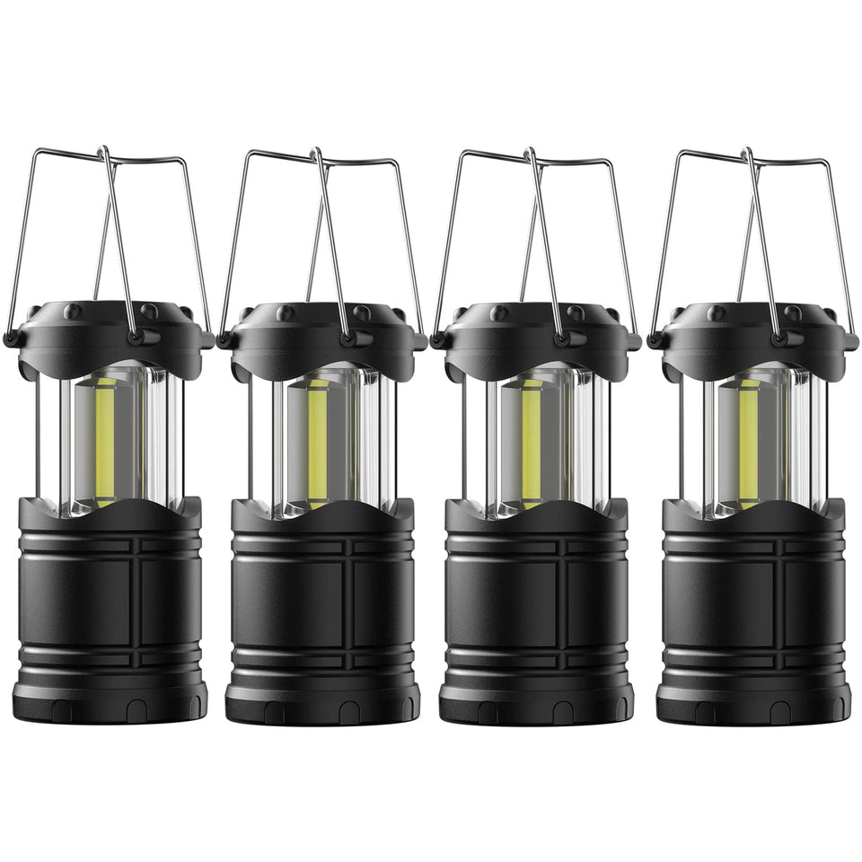 Lichamp LED camping lantern 4-pack for home outages and outdoor trips.