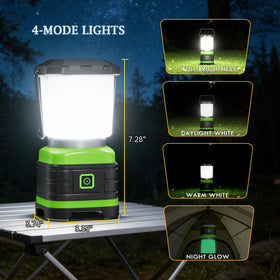 Lichamp lantern features a base hook for versatile upside-down mounting in tents or workspaces.