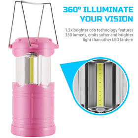 Lichamp LED camping lantern battery-powered uses AA batteries for flexible lighting.