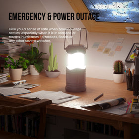 Lichamp LED lantern with COB technology delivering bright, soft light for dark spaces.