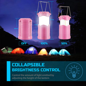 Lichamp LED camping lantern military-grade plastic resists shocks and rough handling.