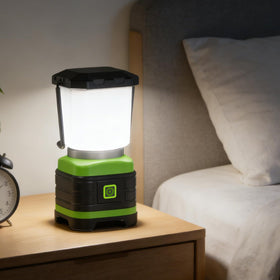 Compact, portable two-pack lanterns are ideal for camping, power outages, and home use.